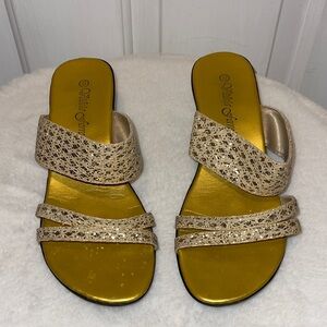 Victoria Ferreira Elegant Gold Women's Sandals